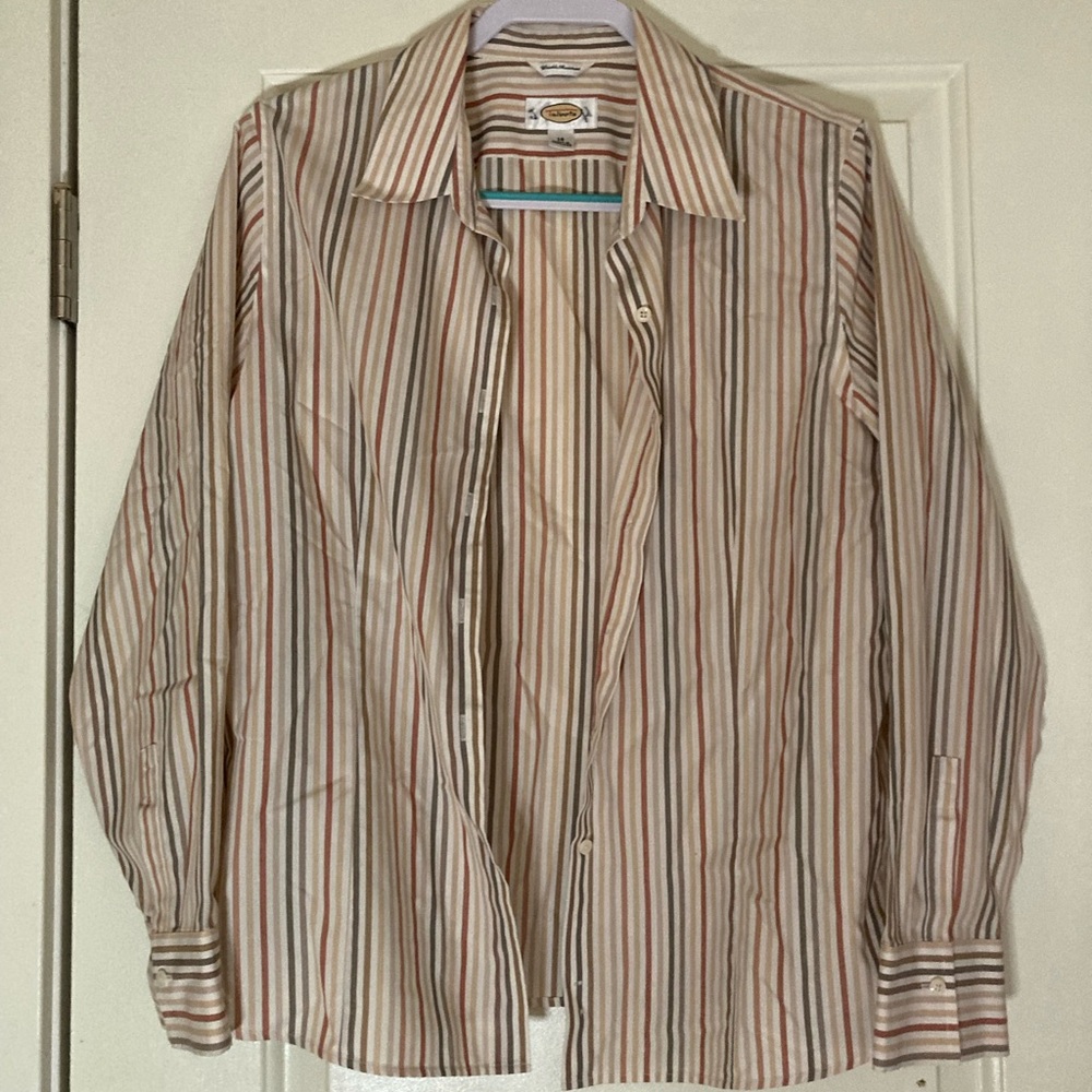 Talbots Multicolor Striped Blouse